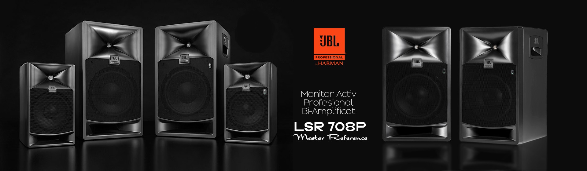 Monitor Activ Studio Profesional Bi-Amplificat JBL LSR 708P Master Reference